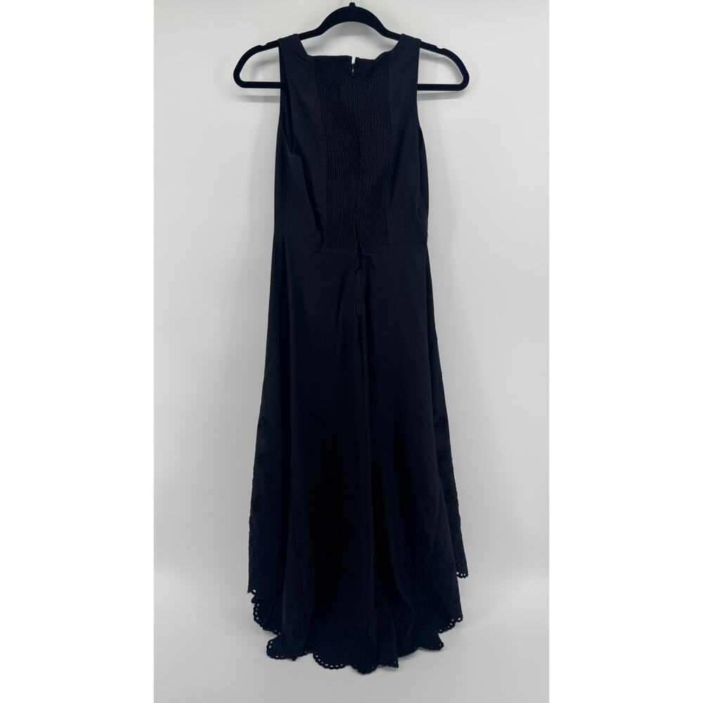 La Ligne Harper Eyelet Cotton Poplin Sleeveless Midi Dress - Size Small NWOT - Picture 6 of 7